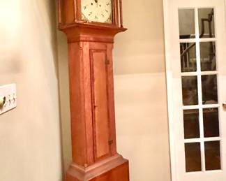 Samuel Breneiser Signed Antique Lancaster County Tall Case Grandfather Clock. 
