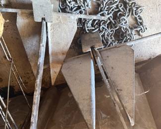 Pair of boat anchors