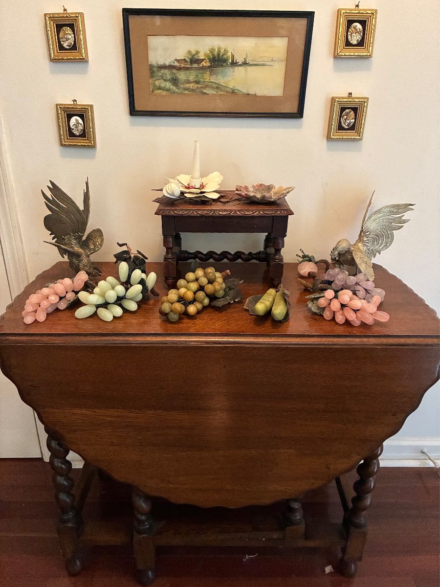 English barley twist gateleg table