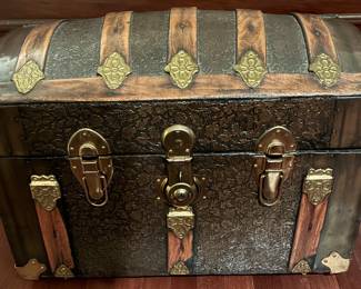 Antique Dometop Steamer trunk