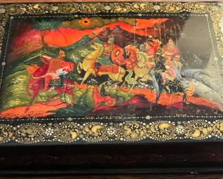Russian lacquered box
