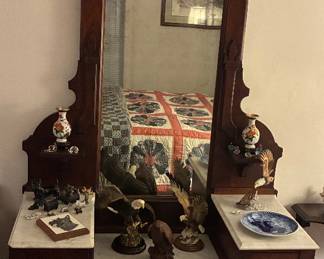 Antique Walnut marbletop dresser