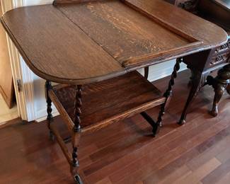 Barley twist bar cart