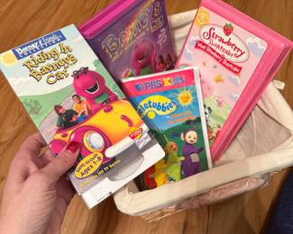 Vintage vhs tapes, barney, strawberry shortcake & more