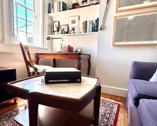 Original Mixed Media framed trio by Andrew, MCM Italian coffee table