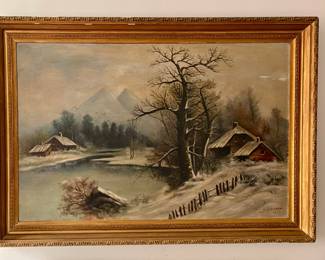 Bill's grandmother painted this in 1898!