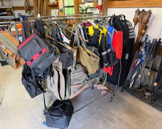 Life jackets and hunting bags