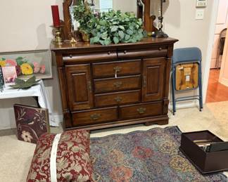 Dresser and matching mirror