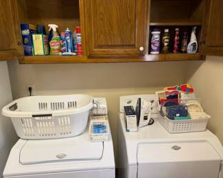 All types of cleaning supplies
