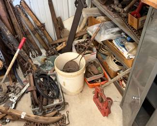Vintage farming tools