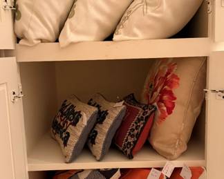 Pillows throughout the home