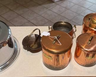 Copper canister set
