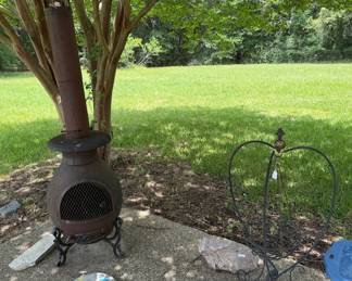 Outdoor chiminea