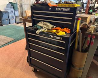 Rolling Craftsman tool box 1 0f 2