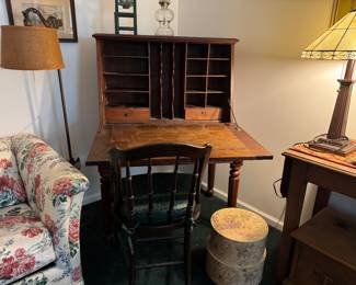 Drop front desk