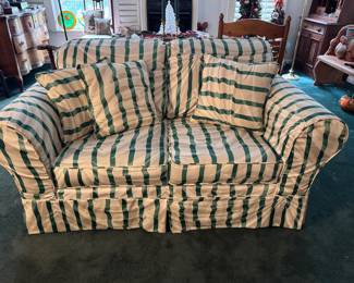 Vintage couch with Waverly fabric
