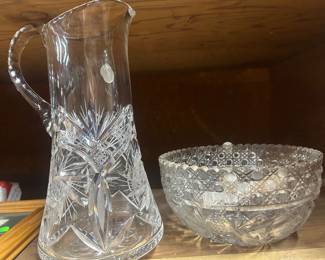 Brilliant period American cut glass