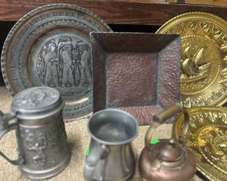 Copper, brass, and pewter
