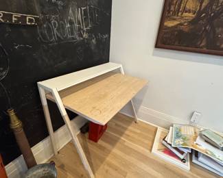 Blu dot desk whitewash 