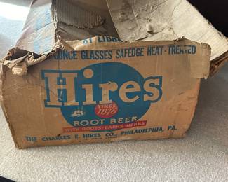 Hires Rootbeer Soda Glasses
