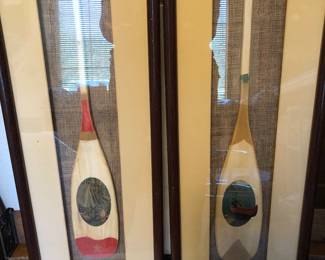 Painted Decorator Oars