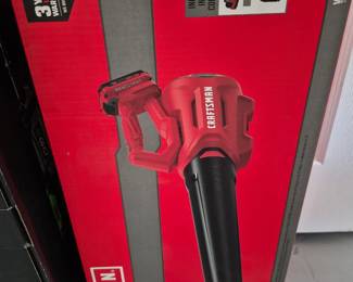 Craftsman V20 Lithium ion battery powered leaf blower •	$40