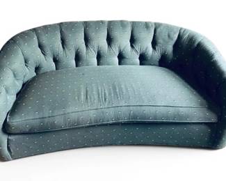 Klassic Interiors Green Curved Sofa