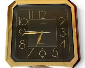 Quartz Heirloom Brass Clock