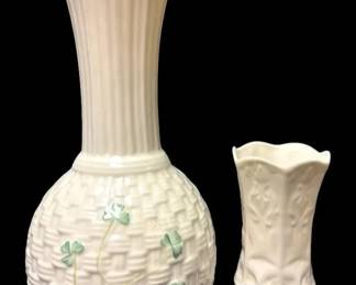 Belleek Vase Toothpick Holder