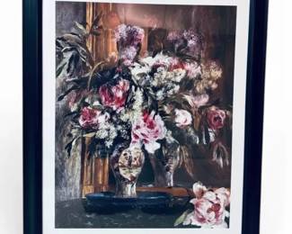 Framed Renoirs Peonies, Lilacs, And Tulips Print