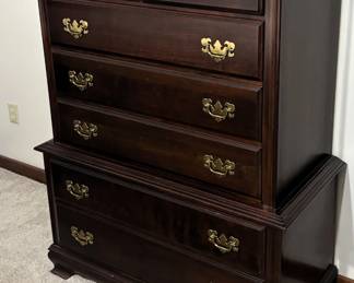 Chippendale Style High Chest of Drawers in Mahogany