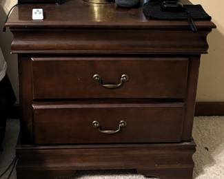 America Toni 2Drawer Nightstand Cherry Finish