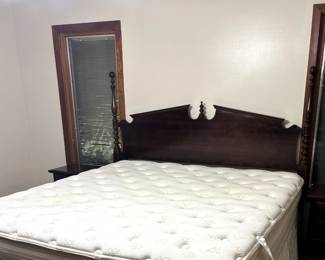 King Size Cherry Wood Bed Frame