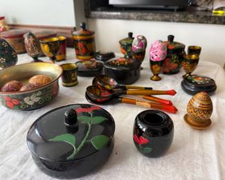 Vintage Russian toleware 