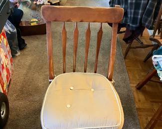 Set of 4 solid wood chairs