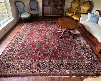 #19 - $400 - Karastan made in USA All wool rug Sarouk style 8'8x12