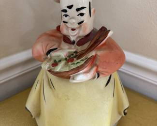 5A - $40 -Rare Regal china salad Cookie jar Chef 