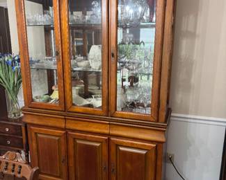 #2 - $400 - China cabinet all wood 52x17x72