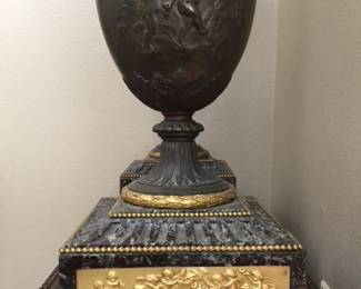 14x33 Massive 19th century French bronze candlelabras, purchased from Dr Cane in New Orleans - price upon request 