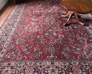 #19 - $400 - Karastan made in USA All wool rug Sarouk style 8'8x12