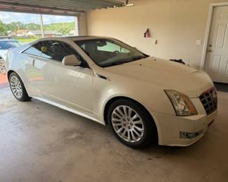 2012 Cadillac CTS 3.6 Coupe Two door, white, tan interior V6 Diesel, 3.6 liter, RWD Mileage: 85,739  VIN: 1G6DJ1E38C0127609 2 Keys  -Sold As is where is. SILENT BIDS accepted until Monday 06/08 Noon. Start bids $5K.