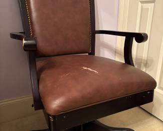 Leather desk chair