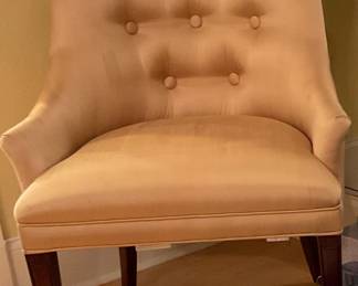 Golden silk chair