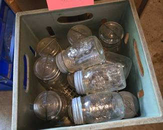 Many canning jars