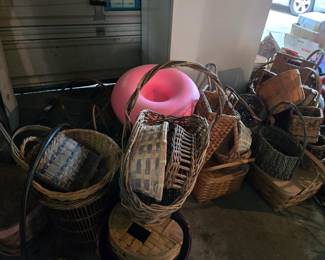 Large collection of baskets