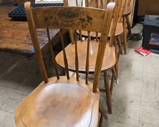 Set of 4 Nichols and Stone chairs