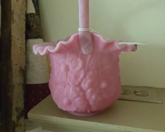 Fenton satin glass