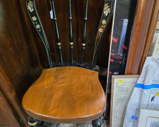 Pair of balloon back chairs