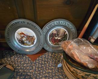 Collection of pewter