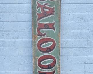 antique saloon sign